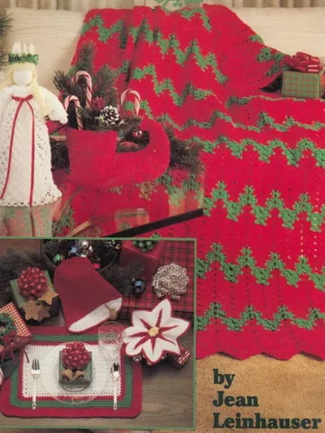 Christmas Favorites Vintage Crochet Pattern PDF Afghan Christmas $3.00