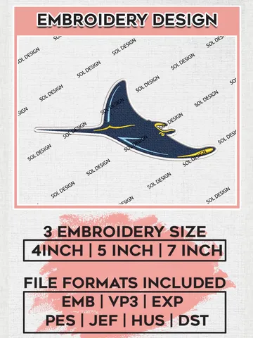 Tampa Bay Rays Mascot Logo Embroidery Files, MLB Tampa Bay Rays Team Embroidery, MLB Teams, 3 sizes, MLB Machine embroidery designs, Digital Download $6.99