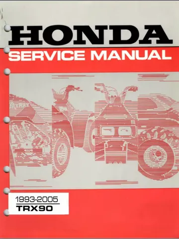 Honda TRX 90 Service Manual 1993-2005