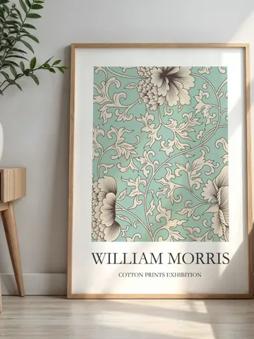 William Morris Style Wall Art Print Vintage Textile Poster Museum Inspired Design Home Decor Interior Pattern Digital Download Gift $2.46