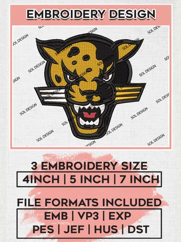 NCAA IUPUI Jaguars Mascot Logo Embroidery Designs, NCAA Logo Machine Embroidery Files, NCAA IUPUI Jaguars Logo, NCAA Embroidery Designs, Machine Embroidery Designs, Digital Download $6.99