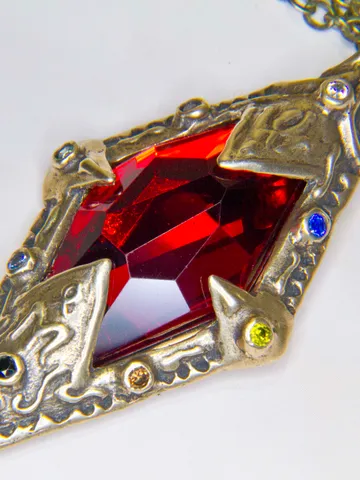 Amulet of Kings Elder scrolls inspired / Skyrim Oblivion Morrowind jewelry / Multistone amulet $172.00