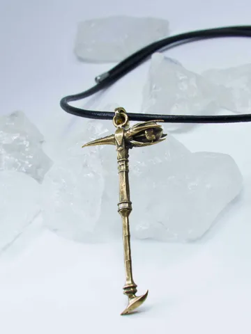 Skyrim daedric Warhamer pendant / Skyrim sword necklace / Skyrim, oblivion, morrowind cosplay / Handmade amulet $50.60