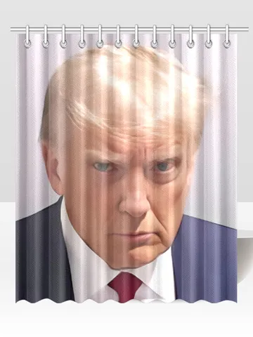 Trump Mugshot Shower Curtain $48.00
