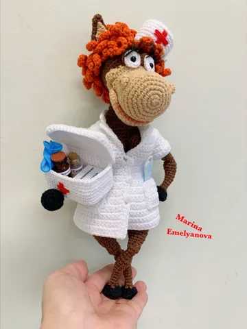 Crochet Pattern Horse nurse. $7.00