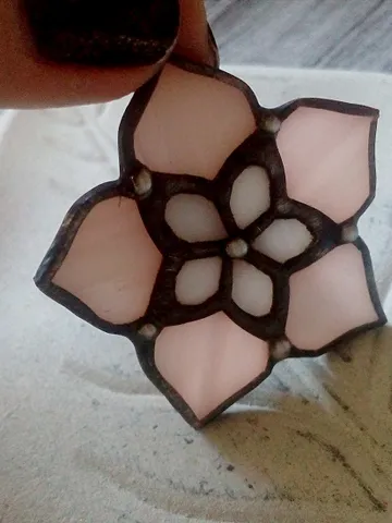 Stained glass Hoya brooch, Tiffany glass, pink hoya flower pin, Plant brooch, Flower lover gift, Hoya mom $43.00