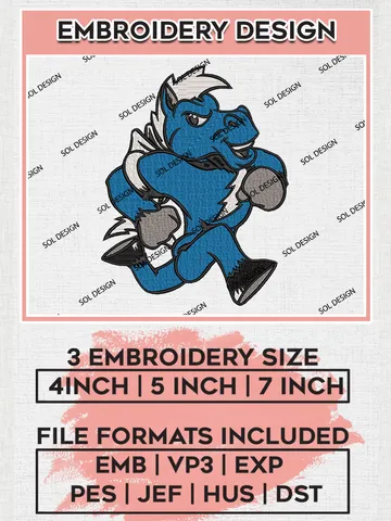 NCAA Middle Tennessee Blue Raiders Mascot Logo Embroidery Designs, NCAA Logo Machine Embroidery Files, NCAA Middle Tennessee Blue Raiders Logo, NCAA Embroidery Designs, Machine Embroidery Designs, Digital Download $6.99