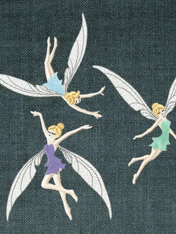 Fairies set of machine embroidery designs digital embroidery pattern Children Machine embroidery motif Cute embroidery pattern $6.93