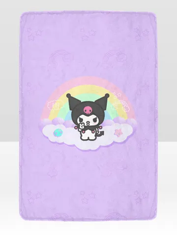 Kuromi Kitty Blanket Lightweight Soft Microfiber Fleece $54.00
