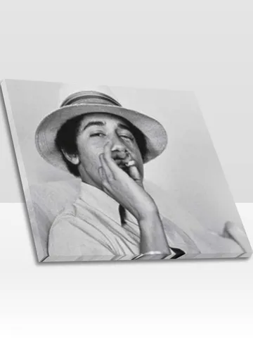YOUNG OBAMA Frame Canvas Print, Wall Art Home Decor $24.00