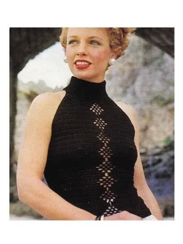 Crochet halter top, top pattern, women top crochet pattern $6.68