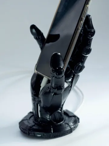 Robotic Hand Phone Stand – Futuristic and Functional Smartphone Holder, Cyber Decor, Robo Accessory, Sci-Fi Design, Gamer props $210.20
