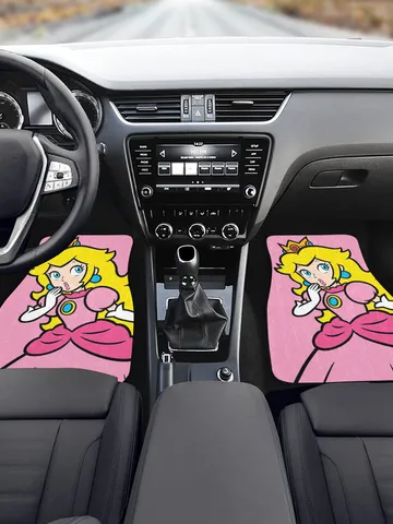 Princess Peach Front Car Floor Mats Set of 2 $69.97