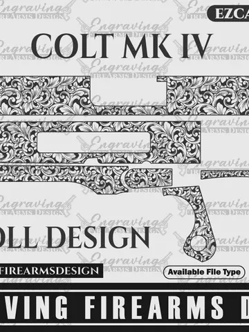Engraving Firearms Design Colt MK IV Scroll design $59.99