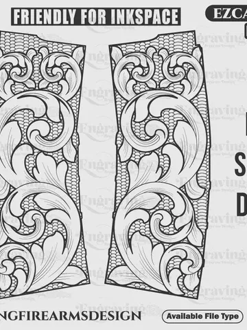 PMAG Scrolling Pattern Design Svg,lasercut,laserengraving,fiberlaser,engravingfiles,laserpattern,engravingdesign,engravingpattern,metalart $38.99