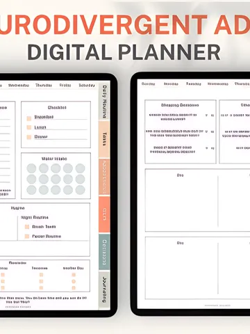 Adhd Digital Planner, Adhd Daily Planner $0.00
