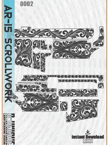 AR-15 Scrollwork