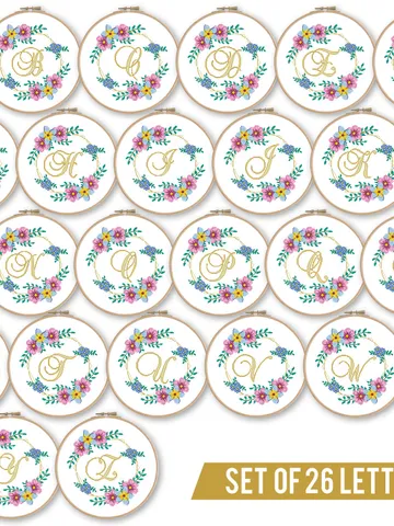 Alphabet 26 Letters ABC Bundle Cross stitch pattern | Embroidery Pattern | Instant Download | Embroidery Designs $17.19