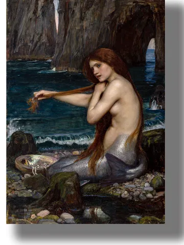 The mermaid is a female fish. $21.00