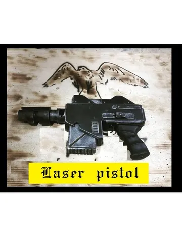 Laspistol Warhammer 40000 inspired laser pistol cosplay strikeball airsoft moula $2,100.00