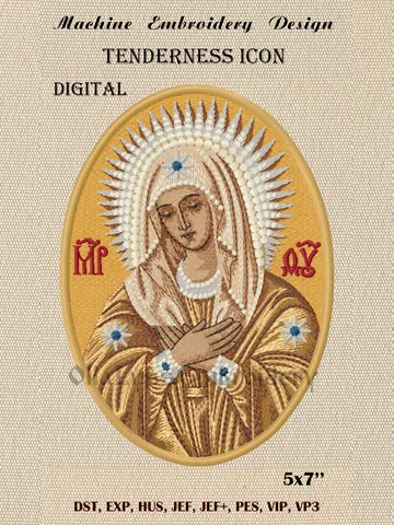 Tenderness Icon embroidery design $40.00