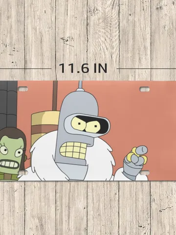 Futurama Bender License Plate $24.97
