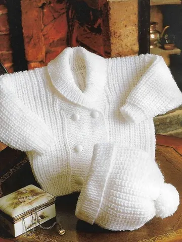 Baby Cardigan Knitting , Pattern baby Cardigan , Baby aran cardigan pdf $5.56