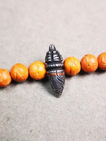 Gandhanra Handmade Tibetan Amulet,Stupa Pagoda Pendant Bead,Spacer Bead for Mala,Bag Hanging,Prayer Bead Accessories,0.9" × 0.3" $29.99