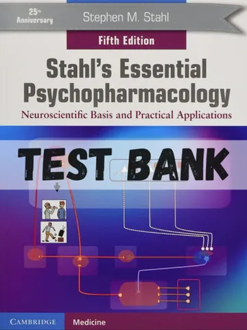Test Bank Stahl's Essential Psychopharmacology Neuroscientific Basis 5th Ed