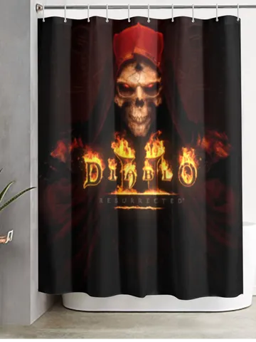Diablo 2 Resurrected Shower Curtain $48.00