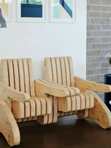 Digital Template Cnc Router Files Cnc Two Armchairs Files for Wood Laser Cut Pattern $7.50