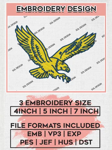 Coppin State Eagles Embroidery Designs, NCAA Logo Embroidery Files, NCAA Coppin State Eagles Logo, NCAA Embroidery Designs, Machine Embroidery Designs, Digital Download $6.99