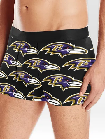 Baltimore Ravens Boxer Briefs Underwear $34.97