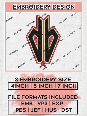 Arizona Diamondbacks Machine Embroidery Design Files, MLB Arizona Diamondbacks Team Embroidery, MLB Teams, 3 sizes, MLB Machine embroidery designs, Digital Download $6.99