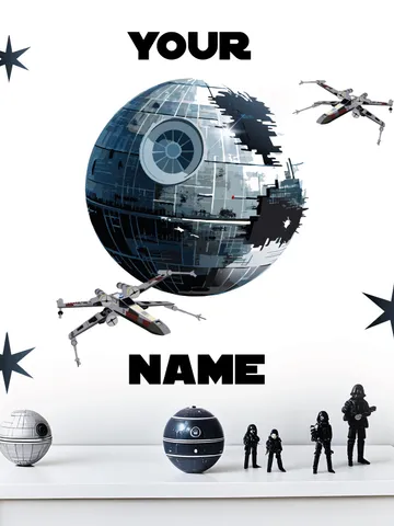 Personalized Star wars Wall Decals Name Custom Kids Stickers el181 $27.99