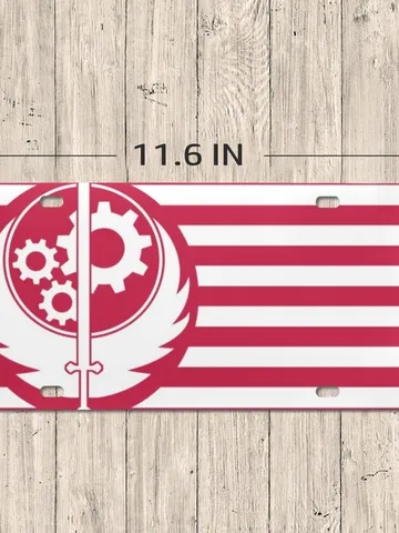 Brotherhood of Steel Fallout License Plate $24.97