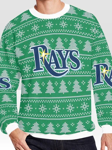 Tampa Bay Rays Ugly Christmas Sweater, Christmas Sweatshirt $60.00