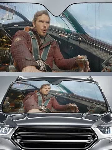 Star Lord Car Sun Shade Guardians Galaxy $48.00