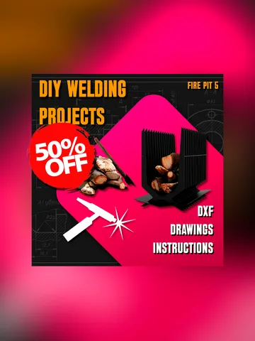 Welding Project Plans Drawings Fire Pit 5 (DXF, PDF) $14.00