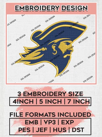East Tennessee State Buccaneers Embroidery Designs, NCAA Logo Machine Embroidery Files, NCAA East Tennessee State Buccaneers Logo, NCAA Embroidery Designs, Machine Embroidery Designs, Digital Download $6.99