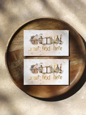 Editable Food Label Wizard Birthday Party; Magic School Birthday; Printable food label; Magical Party Decoration; Wizarding World cards; W7 $10.45