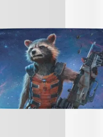 Rocket Raccoon Blanket Lightweight Soft Microfiber Fleece $54.00