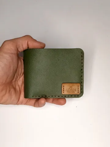 Handcrafted Bifold Wallet for Men, Made from Cowhide Leather, Leather Wallet Men Groomsman Wallet Slim ID Credit Card Wallet. $23.00