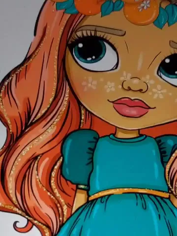 Fruit Girl Clipart, Orange Doll Clipart, Summer Girl Clipart, Summer Clipart Bundle, Cute Planner Dolls Stickers, Citrus Sublimation Design $5.00