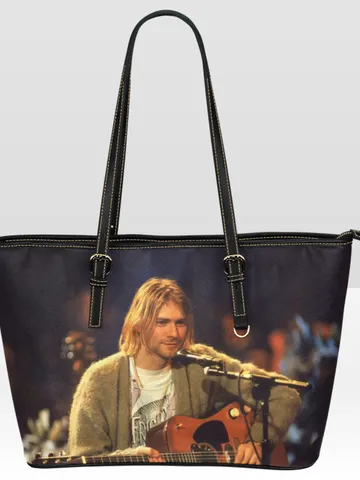 Kurt Cobain Leather Tote Bag $60.00