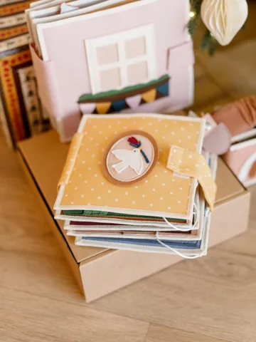 Quiet book children busy book toddler Montessori educational toys felt activity book forest toddler gift interactive soft fabric book $110.00