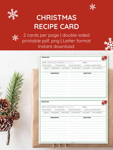 Printable Recipe Card Template. 2-Per-Page Letter Size | Minimal & Practical. Double-Sided Recipe Cards. Printable Template for Easy Cooking. Simple Recipe Card Set. Letter Size | Family & Home Use.
DIY Printable Recipe Cards. Clean Layout.