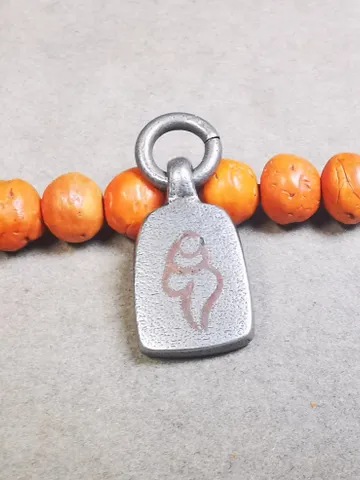 Gandhanra Handmade Tibetan Mala Pendant,Small Shankha Conch Amulet for Prayer Beads,Bag Hanging,0.94" × 0.5" $29.99