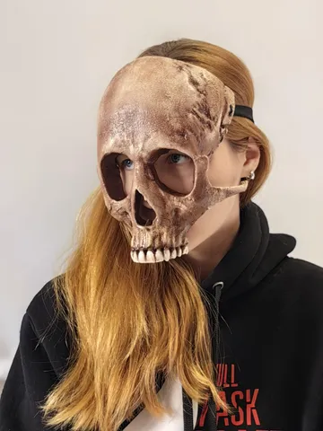Human Skull Mask, Realistic face Mask, skull face mask, Horror Mask, resin skull mask, pagan mask, ritual mask, shamanic mask $314.15