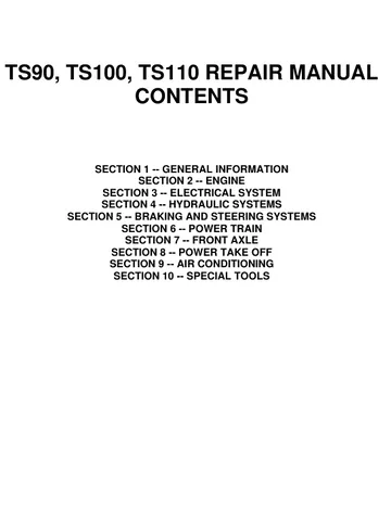 NEW HOLLAND TS100 TRACTOR MANUAL SERVICE SHOP REPAIR $15.99